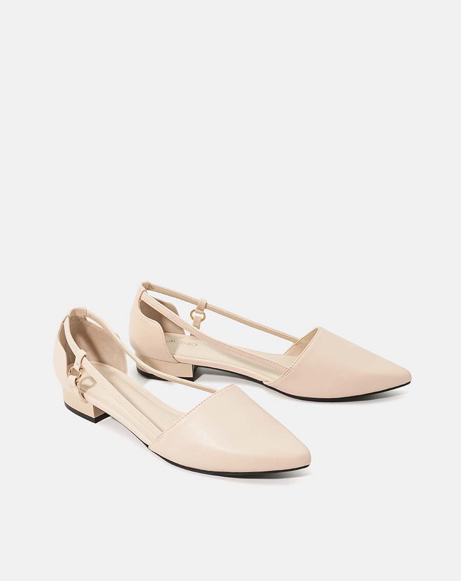 Giày Búp Bê Mũi Nhọn Cut Out Cách Điệu - Image 7