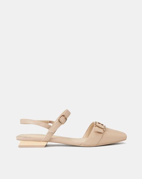  Giày Búp Bê Mũi Vuông Trang Trí Khoá 