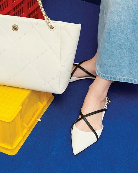  Giày Búp Bê Quai Chéo 