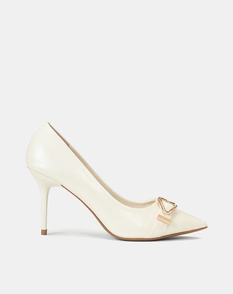Giày Cao Gót Pump Phối Khoá Trang Trí
