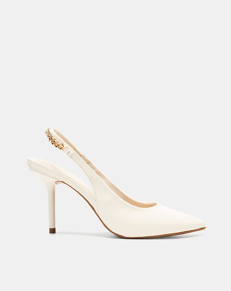 Giày Cao Gót Slingback Phối Xích