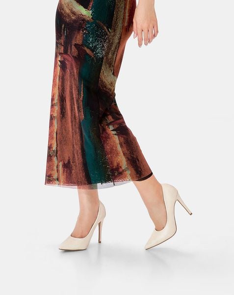  Giày Cao Gót Bít Mũi Gót Thanh 