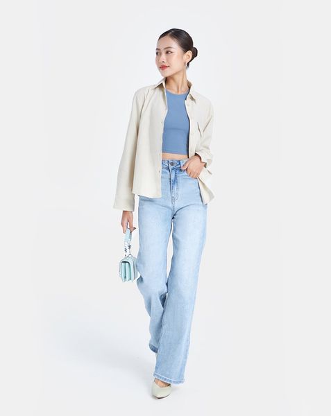 Áo sơmi tay dài nắp túi