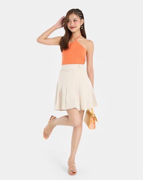 Chân váy mini xếp ly