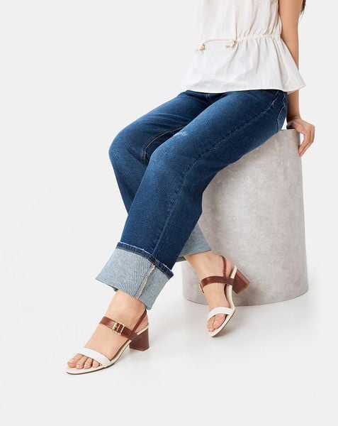  Giày Sandal 2 Quai Ngang Khoá Trang Trí 