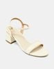 Giày Sandal Gót Vuông Quai Ngang Bản Lớn Quai Cổ Chân