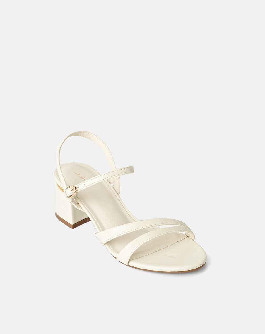 Giày Sandal Hai Quai Gót Phối Kim Loại