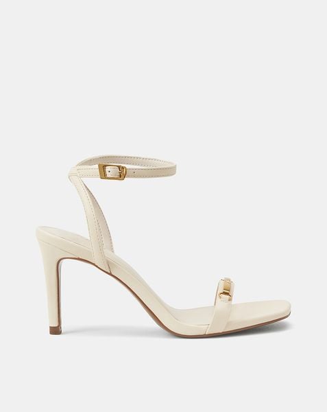Giày Sandal Mũi Vuông Gắn Khóa Trang Trí