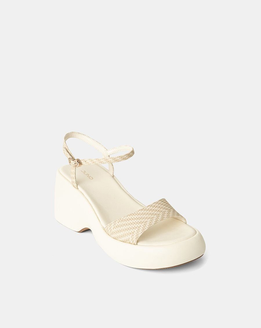 Giày Sandal Xuồng Quai Bản Lớn Phối Quai Cổ Chân