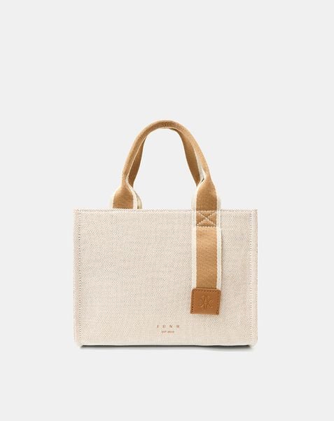 Túi Xách Trung Tote Nhỏ Form Vuông Dây Đeo Webbing