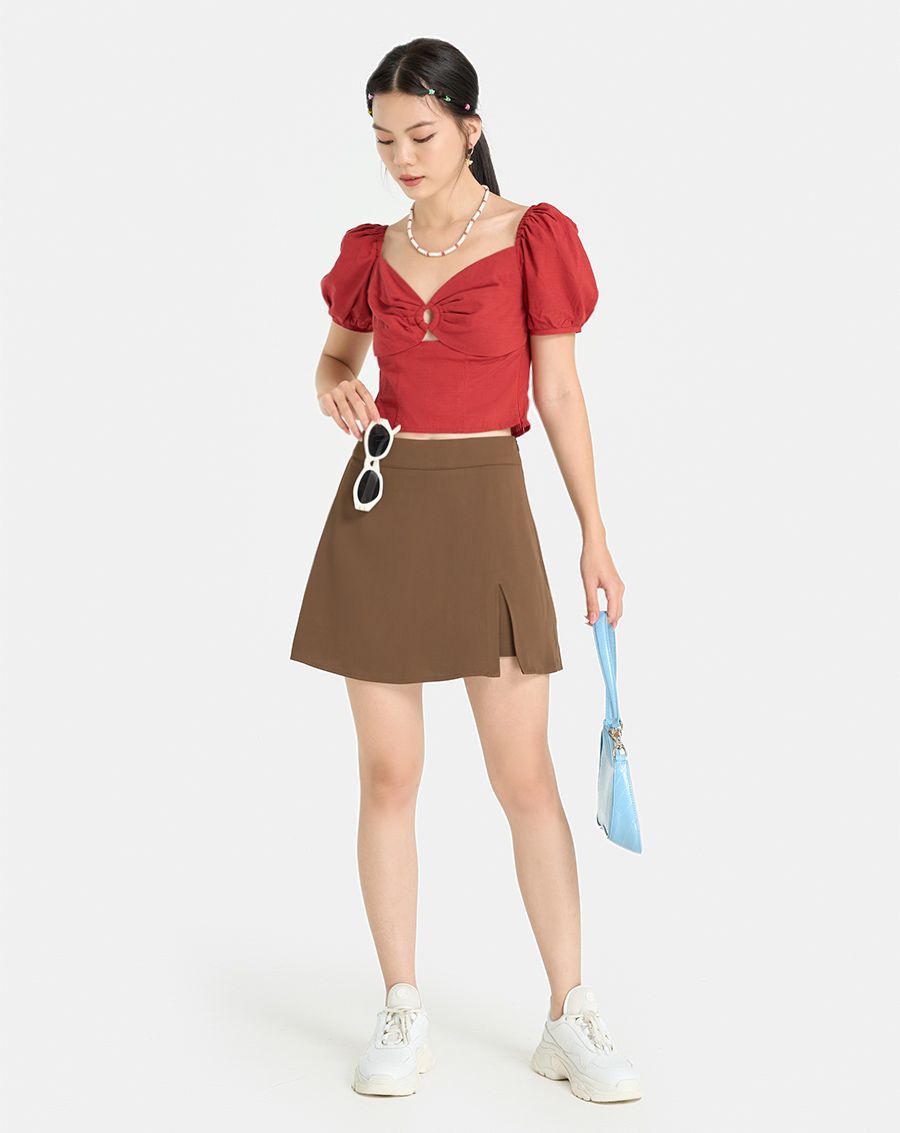 Quần váy mini cutout