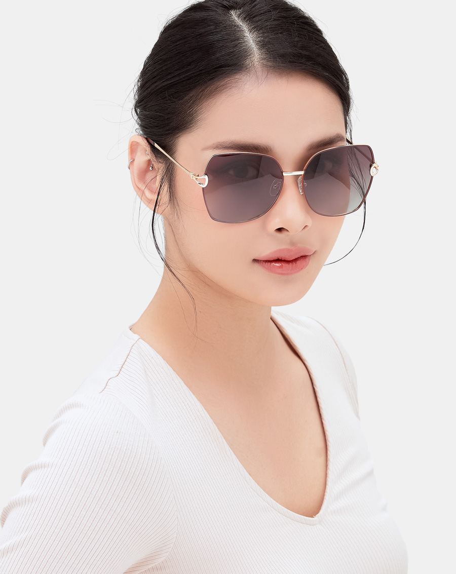Mắt kính vuông kim loại - Image 2