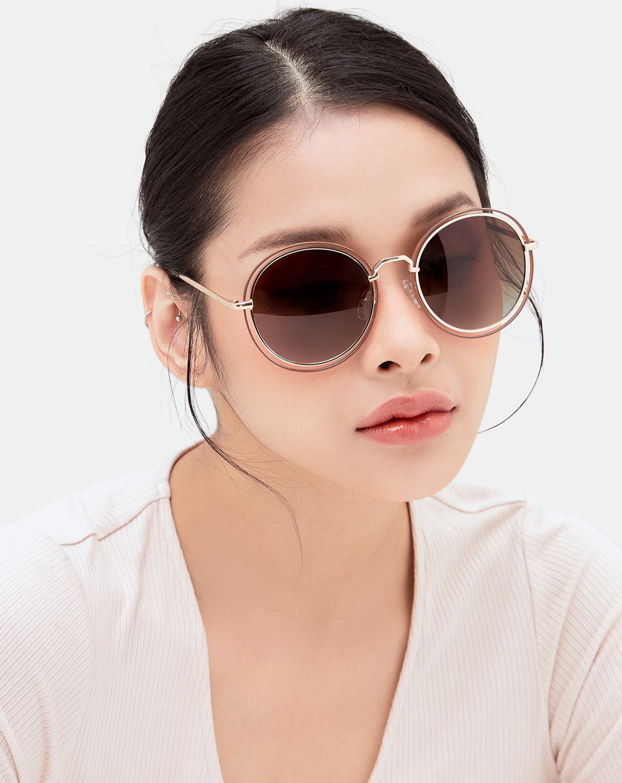 Mắt kính vuông phối viền kim loại - Image 3