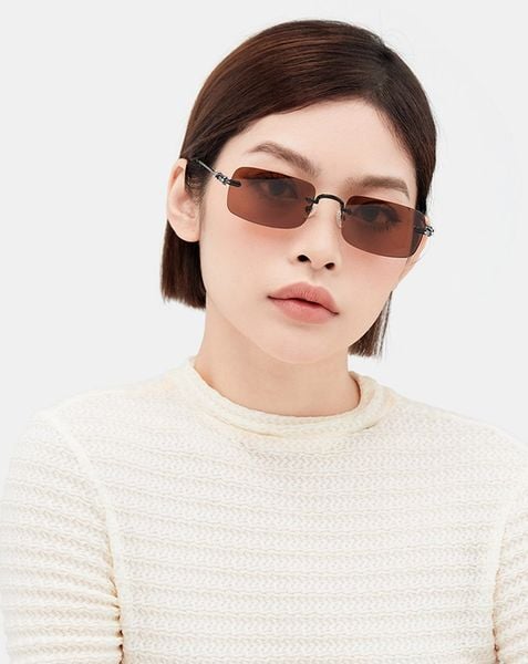  Mắt Kính Slim Square classic Gọng kim loại 