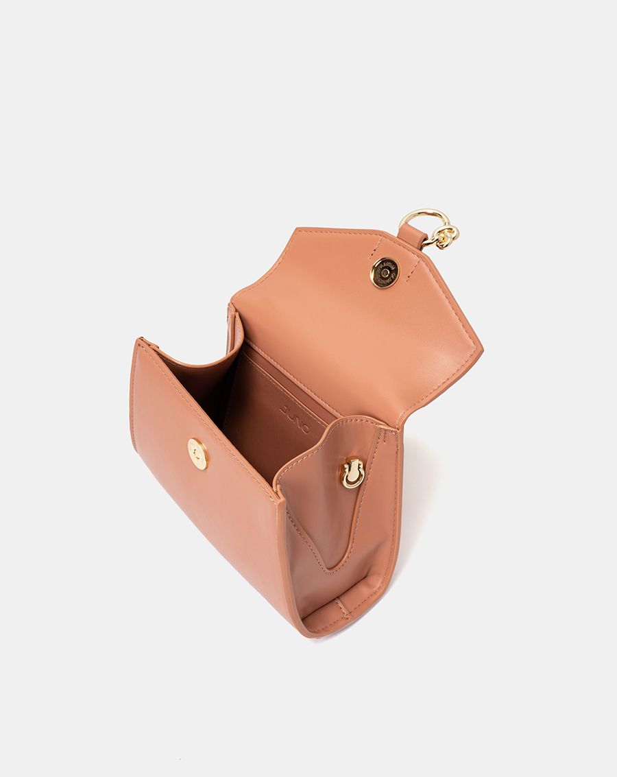  Túi xách nhỏ top handle trang trí khóa knotted 
