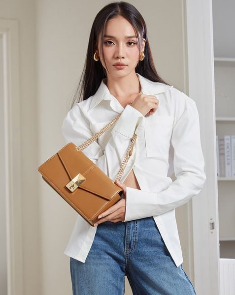  Túi Xách Nhỏ Túi Xách Nhỏ Phối Khoá Marble 