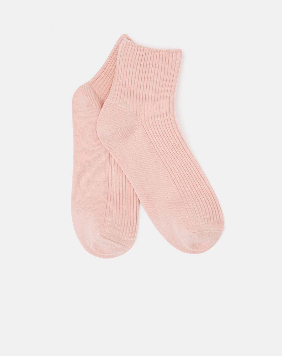 Vớ cổ cao bộ 3 đôi kiểu trơn - Image 3