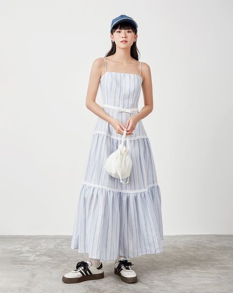 Đầm maxi 2 dây phối ren