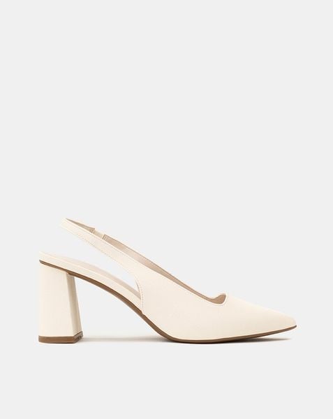 Giày Cao Gót Slingback Gót Trụ