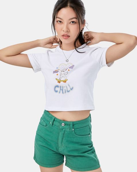 Áo thun Crop-top Pet Chill