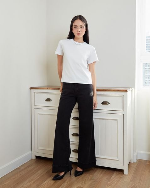  Áo thun basic cổ tròn 