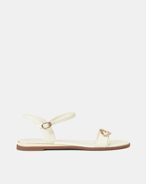 Giày Sandal Bệt Trang Trí Khoá