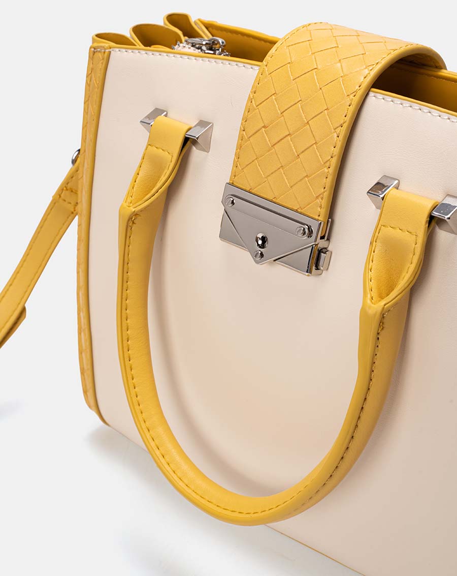 Túi xách trung buckled tote - Image 5