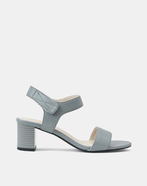 Giày Sandal Gót Vuông Quai Xé Dán