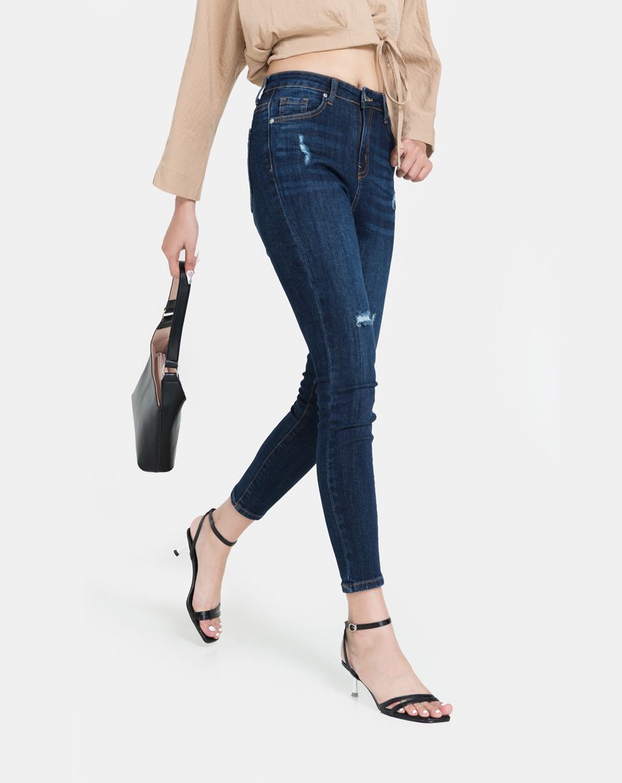 Quần Jean Skinny xước gối JNQDA003 hover