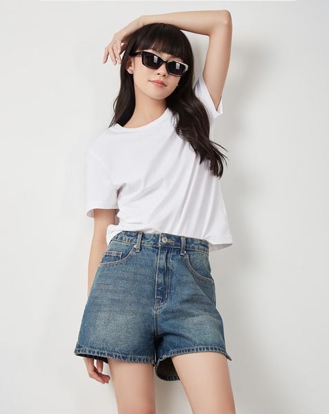 Quần short Jean Form A