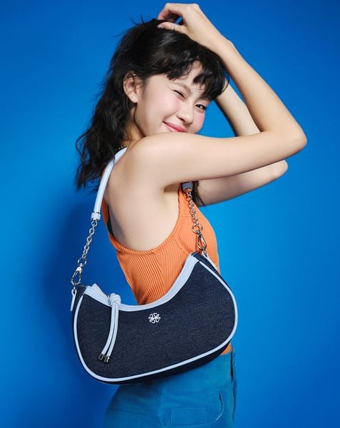  Túi Xách Nhỏ Shoulder Strap Thêu Icon Logo 