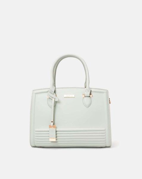  Túi xách trung dập sọc nổi 