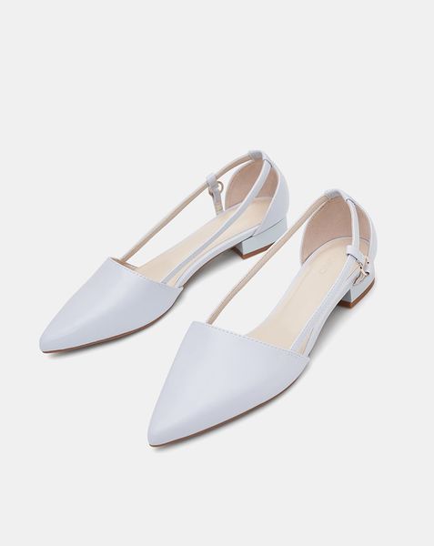  Giày Búp Bê Mũi Nhọn Cut Out Cách Điệu 