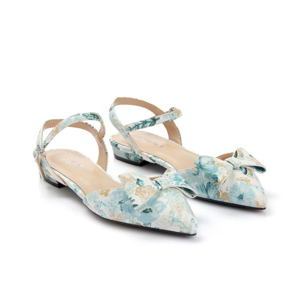 Cosmos flowers sling-back sandal with bow BB01119 - Shades of love