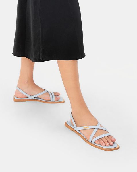  Giày Sandal Sơn Viền Phối Khoá Trang Trí 