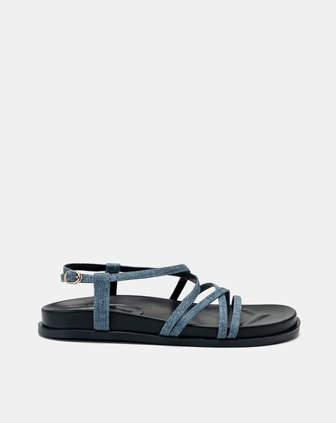  Giày Sandal Đế Bệt Quai Mảnh Chéo 