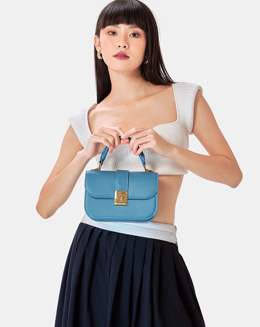 Túi Xách Nhỏ Gusset Dập Hoạ Tiết