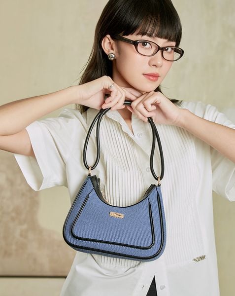  Túi Xách Nhỏ Đeo Vai Phối Tay Cầm Đôi 