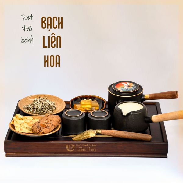  [Set trà bánh] Bạch Liên Hoa 