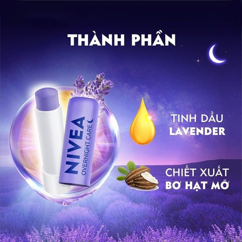 Son Dưỡng Môi Nivea Dưỡng Ẩm Chuyên Sâu 24H Melt-in Moisture Lip Care 4.8g