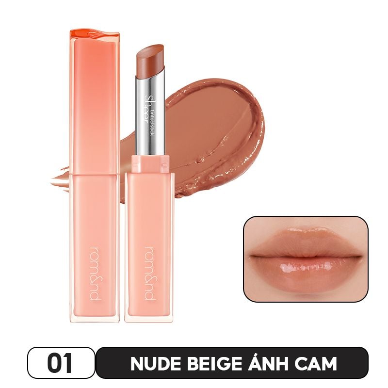 Son Thỏi Bóng Căng Mọng, Mềm Môi Romand Sheer Tinted Stick 2g