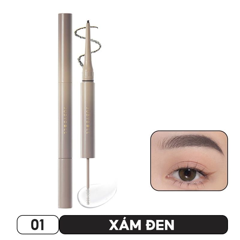 Chì Kẻ Mày 2 Đầu Sắc Nét, Lâu Trôi Judydoll Duo Eyebrow Pencil