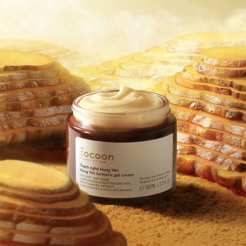 Kem Dưỡng Ẩm Cocoon Làm Sáng Da Dạng Thạch Từ Nghệ Hưng Yên Hung Yen Turmeric Gel Cream