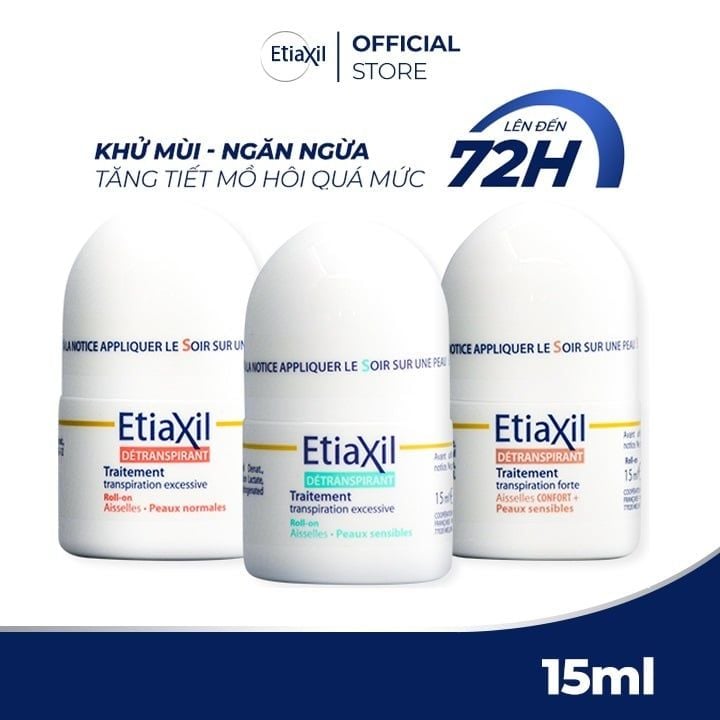 Lăn Khử Mùi, Giảm Mồ Hôi Etiaxil Detranspirant 15ml (Che tên sản phẩm khi giao hàng)