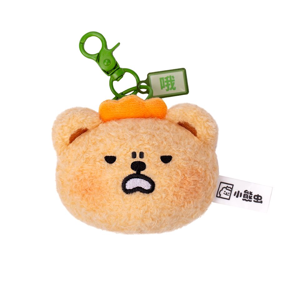 Móc Khóa Gấu Bông BearisBug Plush Stress Relief Squeeze Ball – “Oh” Style - Q403
