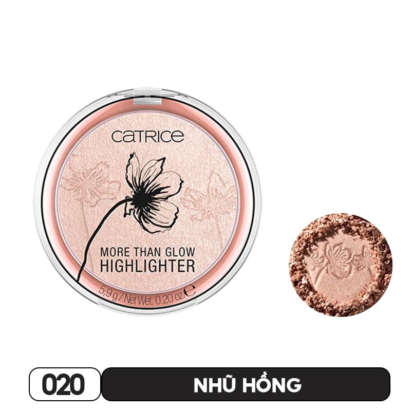 Phấn Bắt Sáng Độ Bám Cao, Lâu Trôi Catrice More Than Glow Highlighter 5.9g