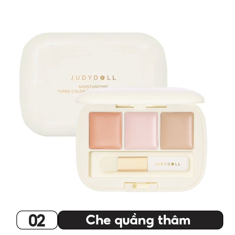 Bảng Che Khuyết Điểm 3 Ô Judydoll Three-Color Concealer Palette 2.7g