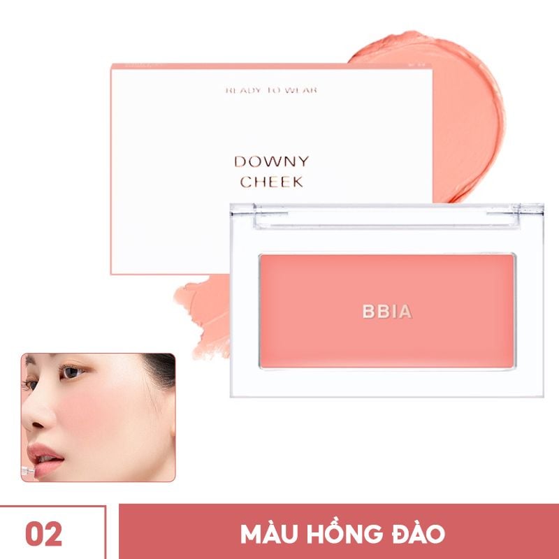 Má Hồng Dạng Kem Mềm Mịn, Chuẩn Màu Bbia Ready To Wear Downy Cheek 3.5g