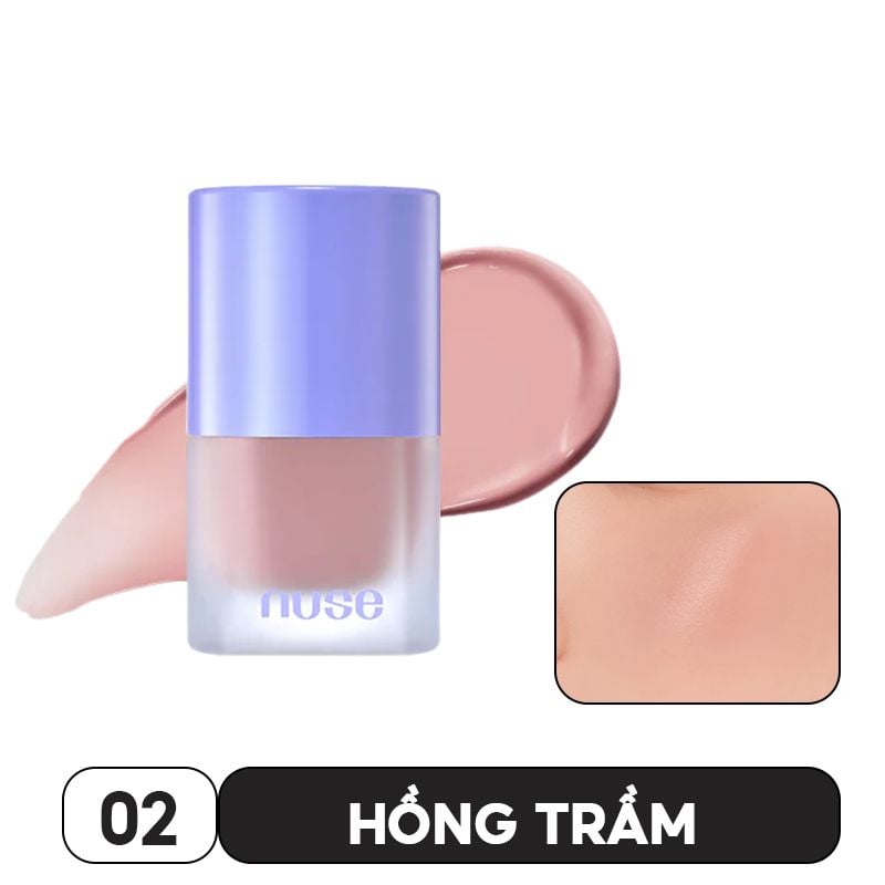 [NEW][NUSE BY ROMAND][01-07] Má Hồng Dạng Kem Thuần Chay Nuse Liquid Care Cheek 16ml