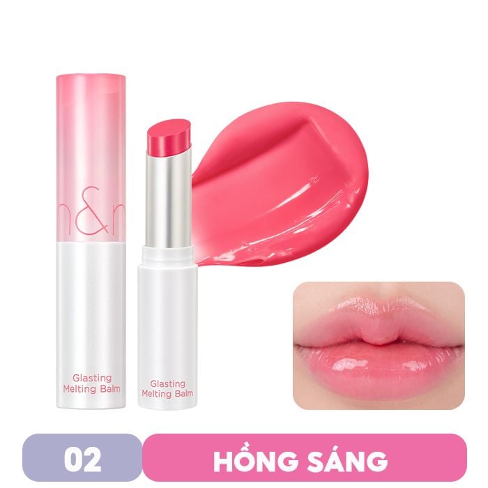 [DUSTY ON THE NUDE][VE-EASY] Son Dưỡng Dạng Thỏi Có Màu Thuần Chay Dưỡng Ẩm Mềm Môi Romand Glasting Melting Balm 3.5g